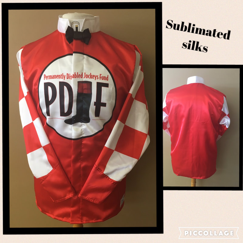 Satin sublimated jockey silk